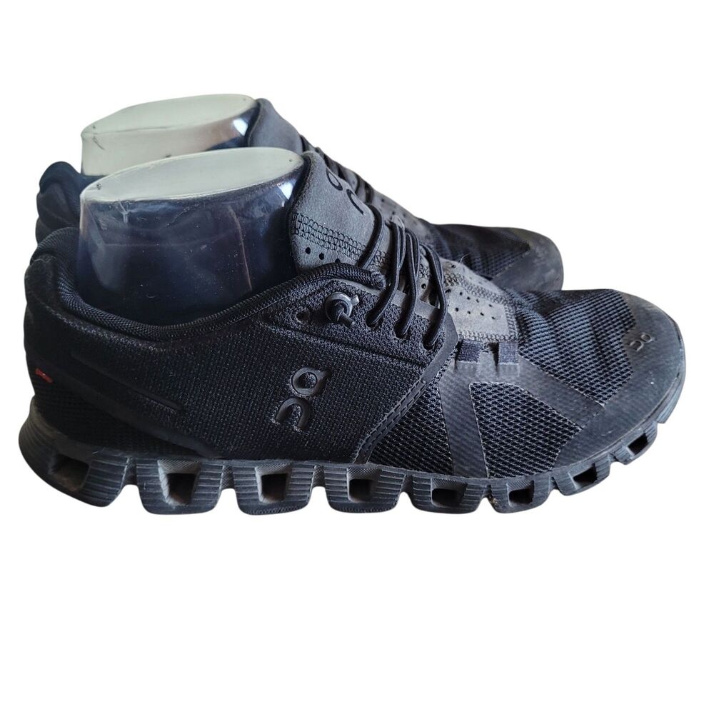 On Cloud 5 Push Sneakers Women Sz 7 Black Running Trail Outdoor Hiking NO INSOLE